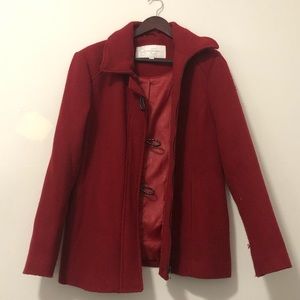 Jessica Simpson Red Wool Coat, XL